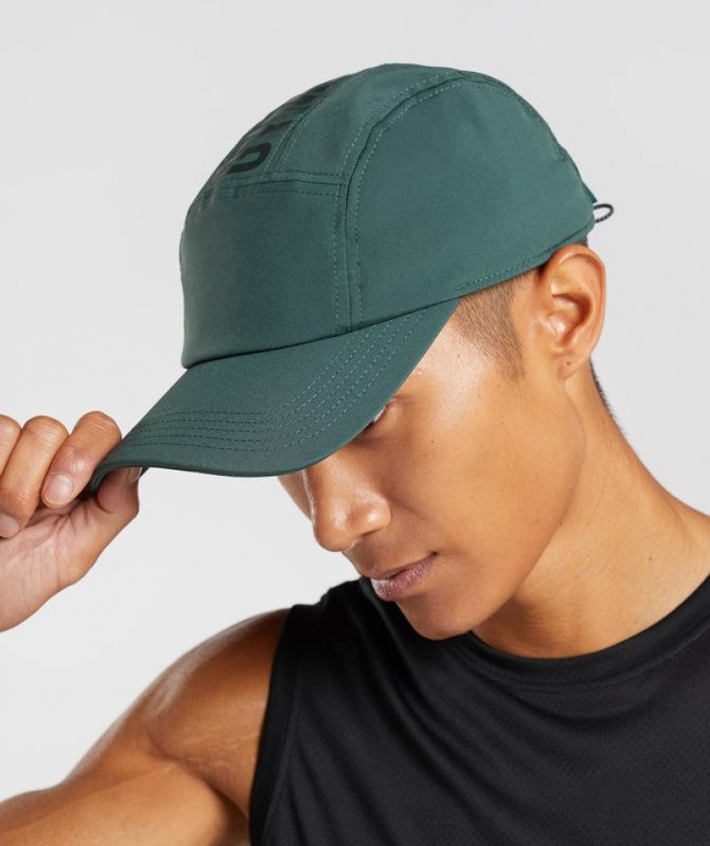 Gorras Gymshark Logo 5 Panel Cap Obsidian Verde | DIRZA9170