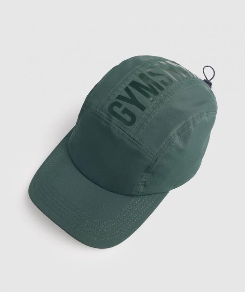 Gorras Gymshark Logo 5 Panel Cap Obsidian Verde | DIRZA9170