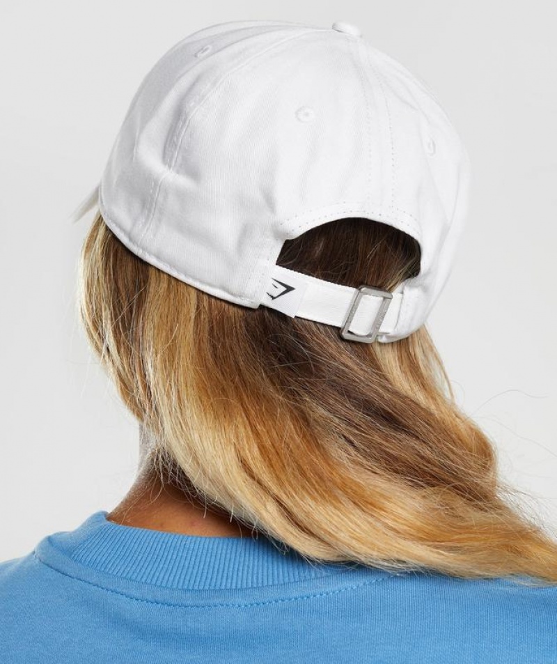 Gorras Gymshark Sharkhead Cap Blancas | UKVSQ7385