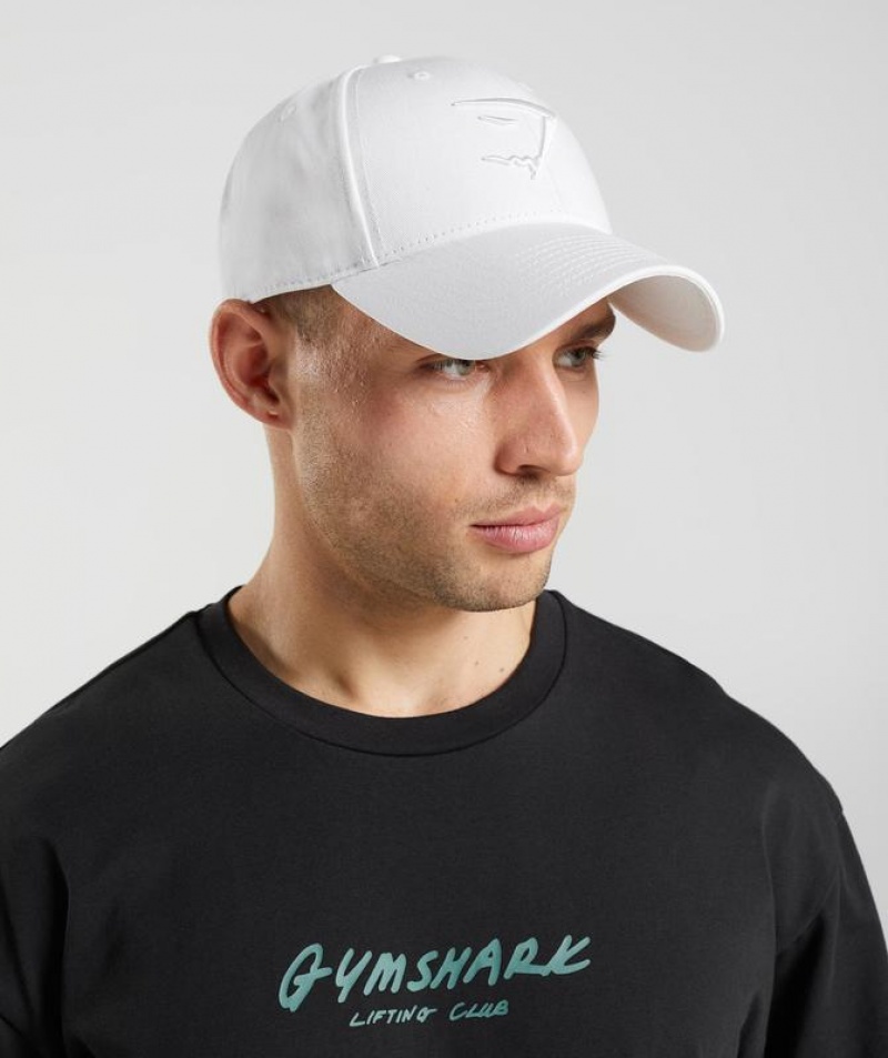 Gorras Gymshark Sharkhead Cap Blancas | UKVSQ7385