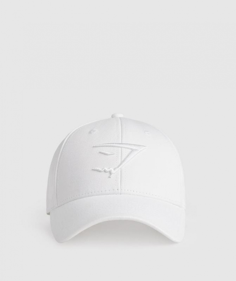 Gorras Gymshark Sharkhead Cap Blancas | UKVSQ7385