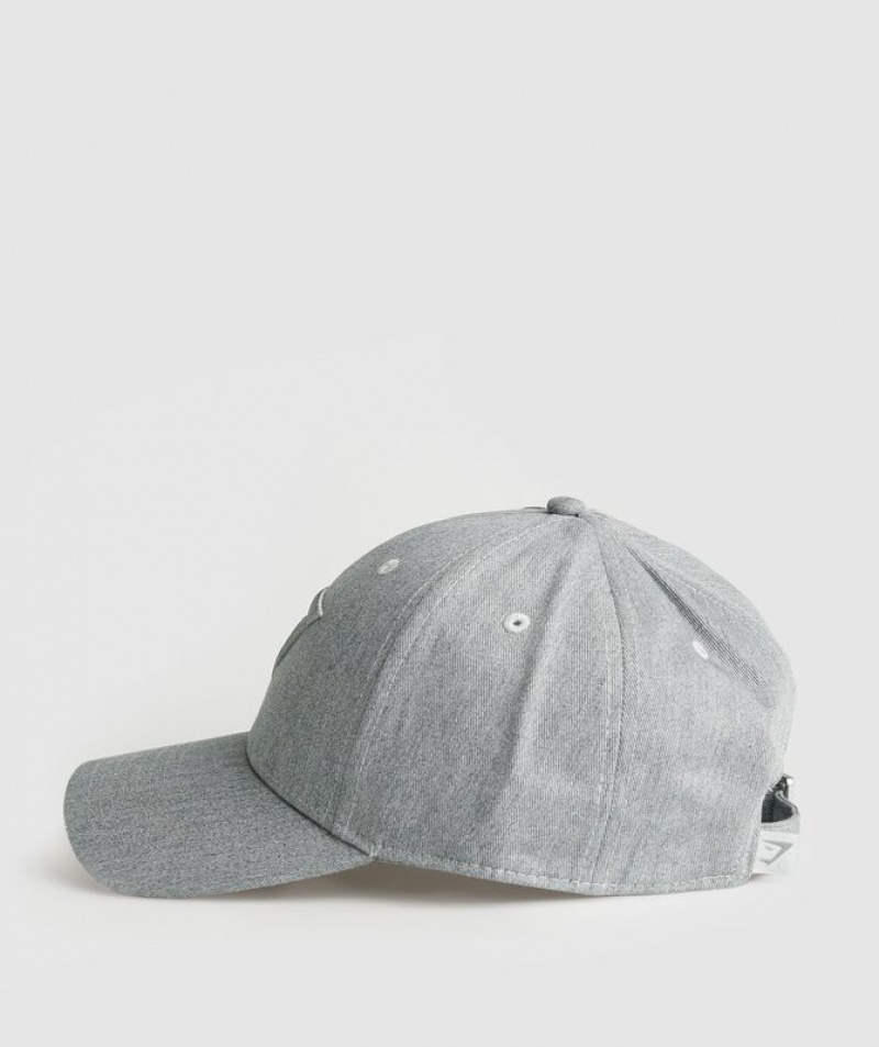 Gorras Gymshark Sharkhead Cap Gris Claro | FTUDC6195