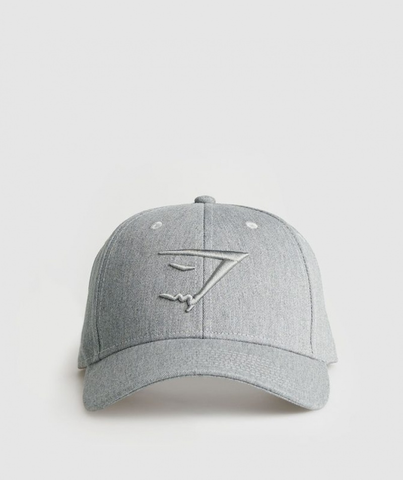 Gorras Gymshark Sharkhead Cap Gris Claro | FTUDC6195