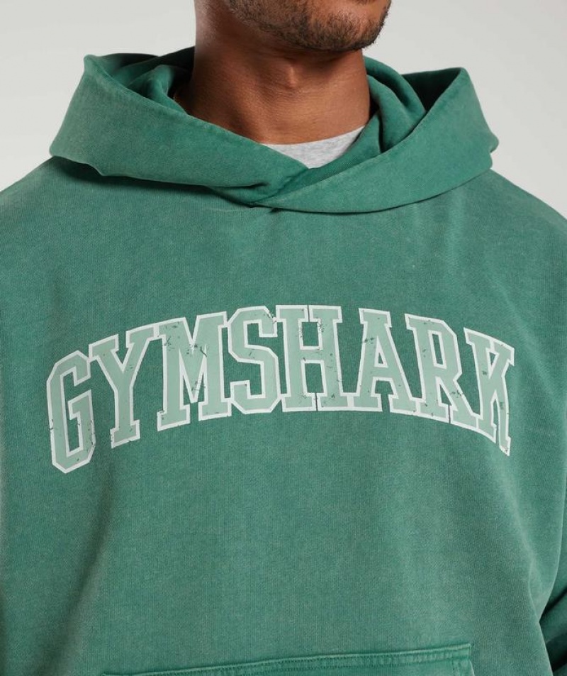 Hoodies Gymshark Collegiate Hoodie Azules | YNQCX6253