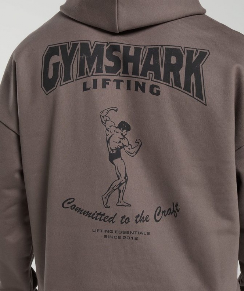 Hoodies Gymshark Committed to the Craft Hoodie Marrones | AJSFK5702