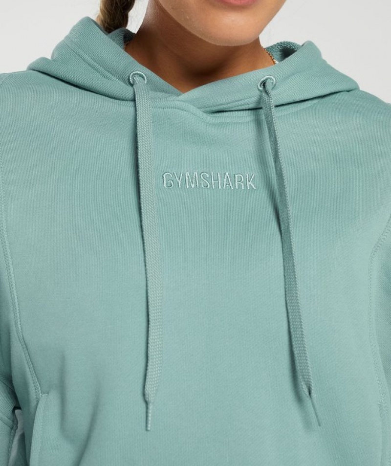 Hoodies Gymshark Heavyweight Loopback Sweat Hoodie Azules | LITJV3579