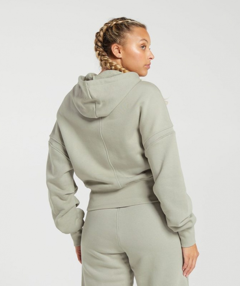 Hoodies Gymshark Heavyweight Loopback Sweat Hoodie Gris | YCSEU4652