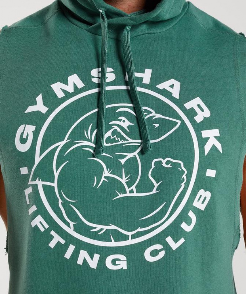 Hoodies Gymshark Legacy Drop Arm Hoodie Verde | OIRVU5748