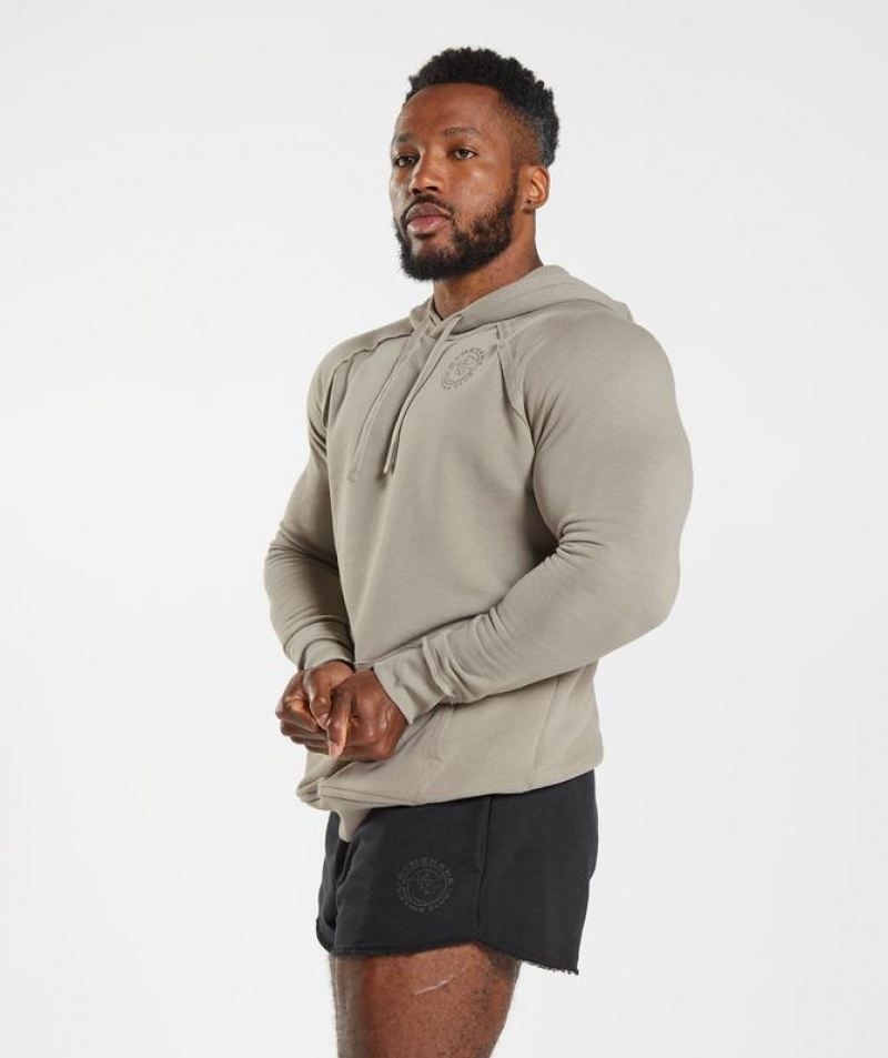 Hoodies Gymshark Legacy Hoodie Marrones | GYWJE3714