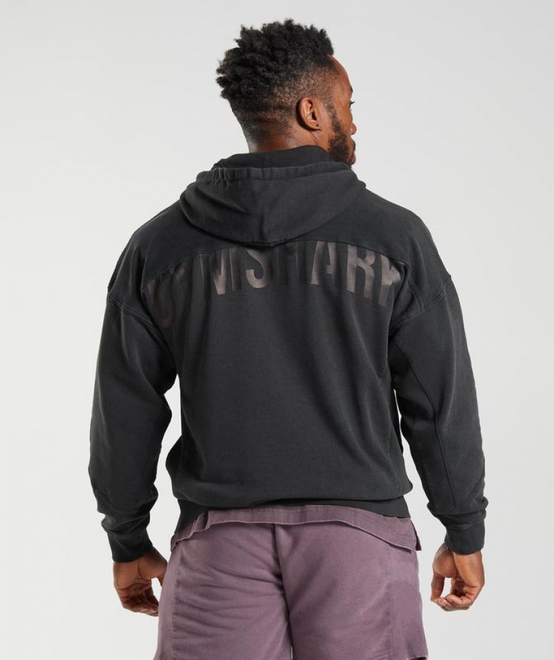 Hoodies Gymshark Power Washed Hoodie Negras | BIKZT7305