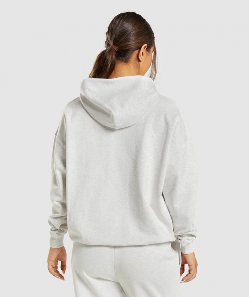 Hoodies Gymshark Rest Day Sweats Hoodie Blancas | HBVEP3018