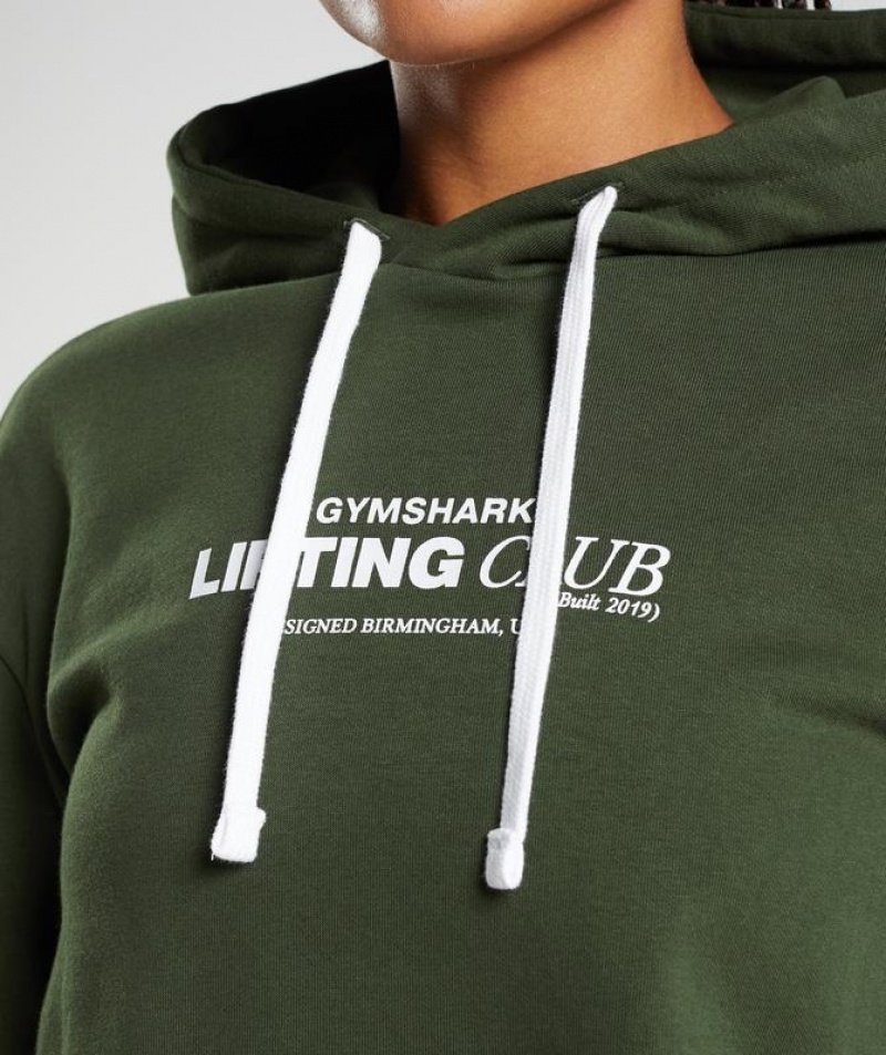 Hoodies Gymshark Social Club Oversized Hoodie Verde Oliva | MPGCR8025