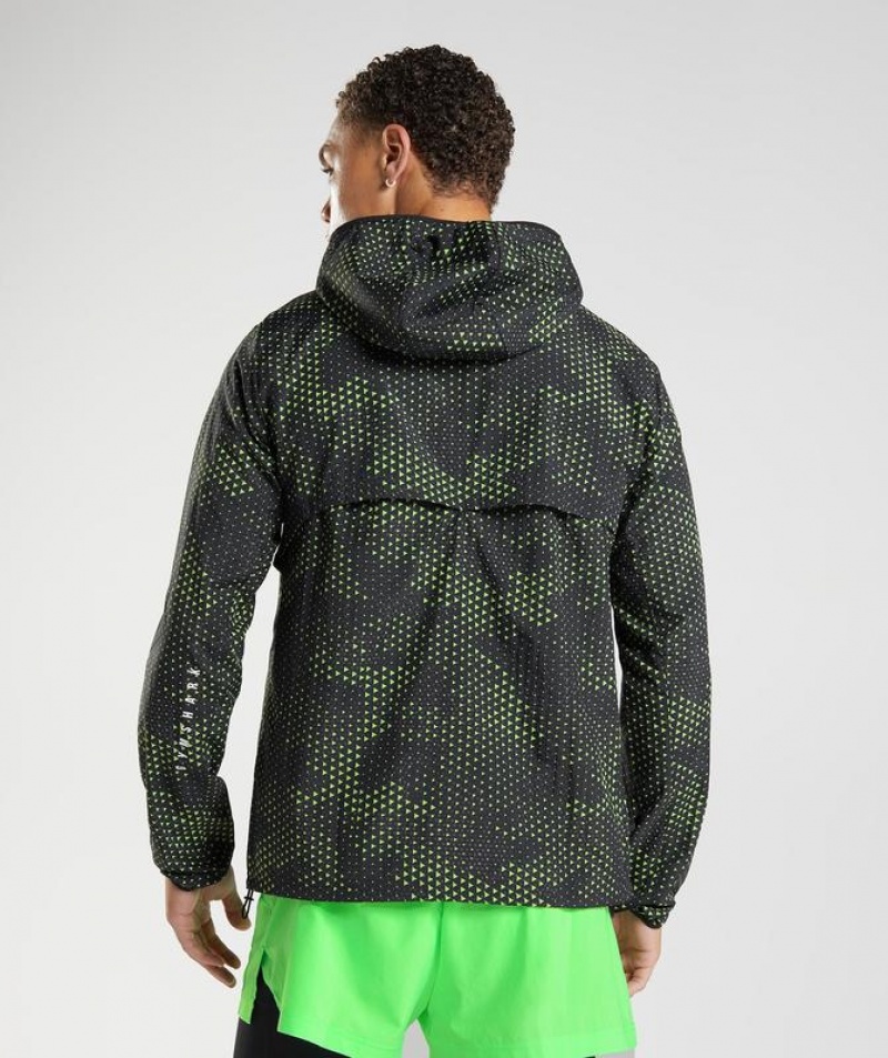 Jackets / Outerwear Gymshark Deporte Windbreaker Fluo Lime | ERVSN2819