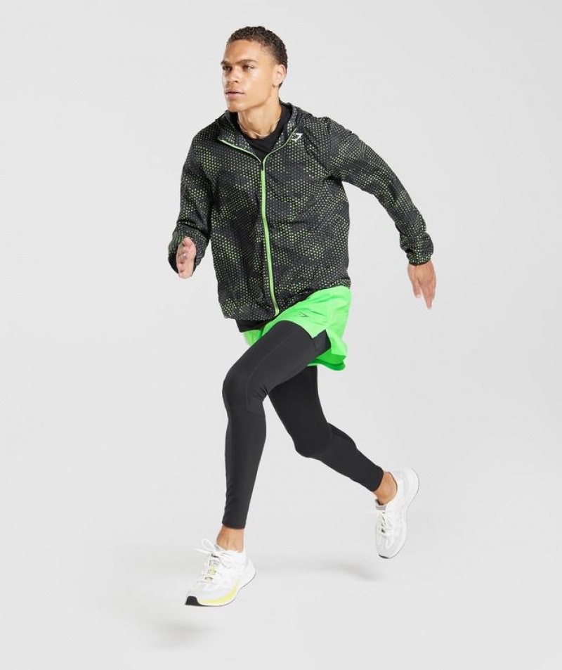 Jackets / Outerwear Gymshark Deporte Windbreaker Fluo Lime | ERVSN2819