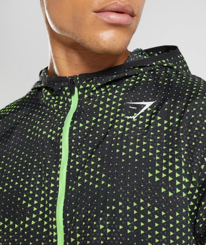 Jackets / Outerwear Gymshark Deporte Windbreaker Fluo Lime | ERVSN2819