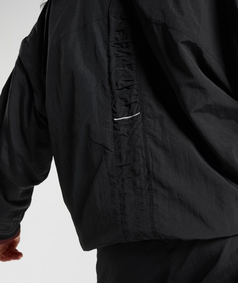 Jackets / Outerwear Gymshark Retake Woven Jacket Negras | NPRKT8201