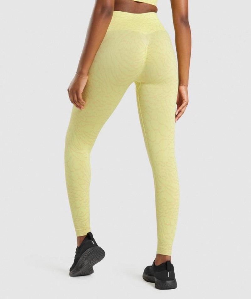 Leggins Gymshark Adapt Animal Seamless Leggings Amarillo | MEFJO2865