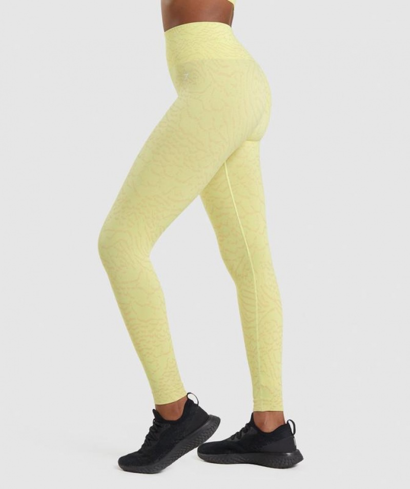 Leggins Gymshark Adapt Animal Seamless Leggings Amarillo | MEFJO2865