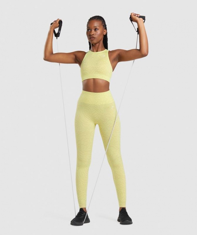 Leggins Gymshark Adapt Animal Seamless Leggings Amarillo | MEFJO2865