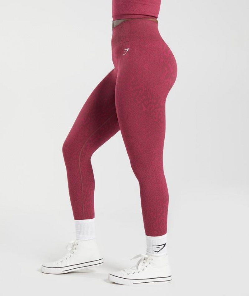 Leggins Gymshark Adapt Animal Seamless Leggings Marrones | WZJGI6147