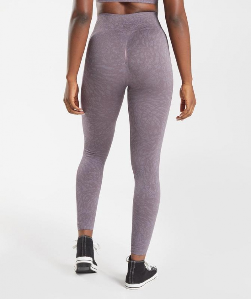 Leggins Gymshark Adapt Animal Seamless Leggings Wild | Musk Lilac | HPUWL0825