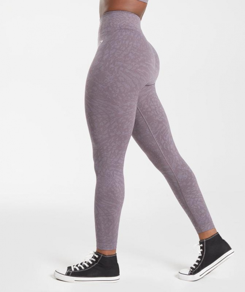 Leggins Gymshark Adapt Animal Seamless Leggings Wild | Musk Lilac | HPUWL0825