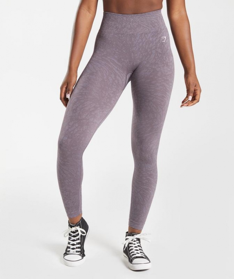 Leggins Gymshark Adapt Animal Seamless Leggings Wild | Musk Lilac | HPUWL0825