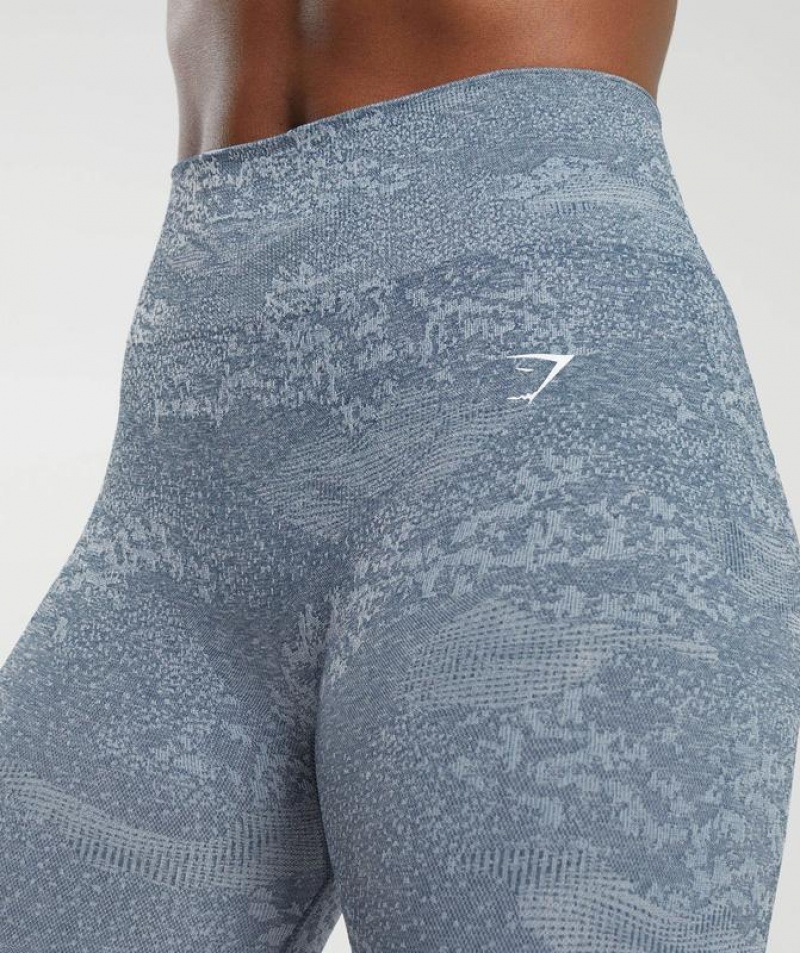 Leggins Gymshark Adapt Camo Seamless Leggings Azules | QHNFX9862