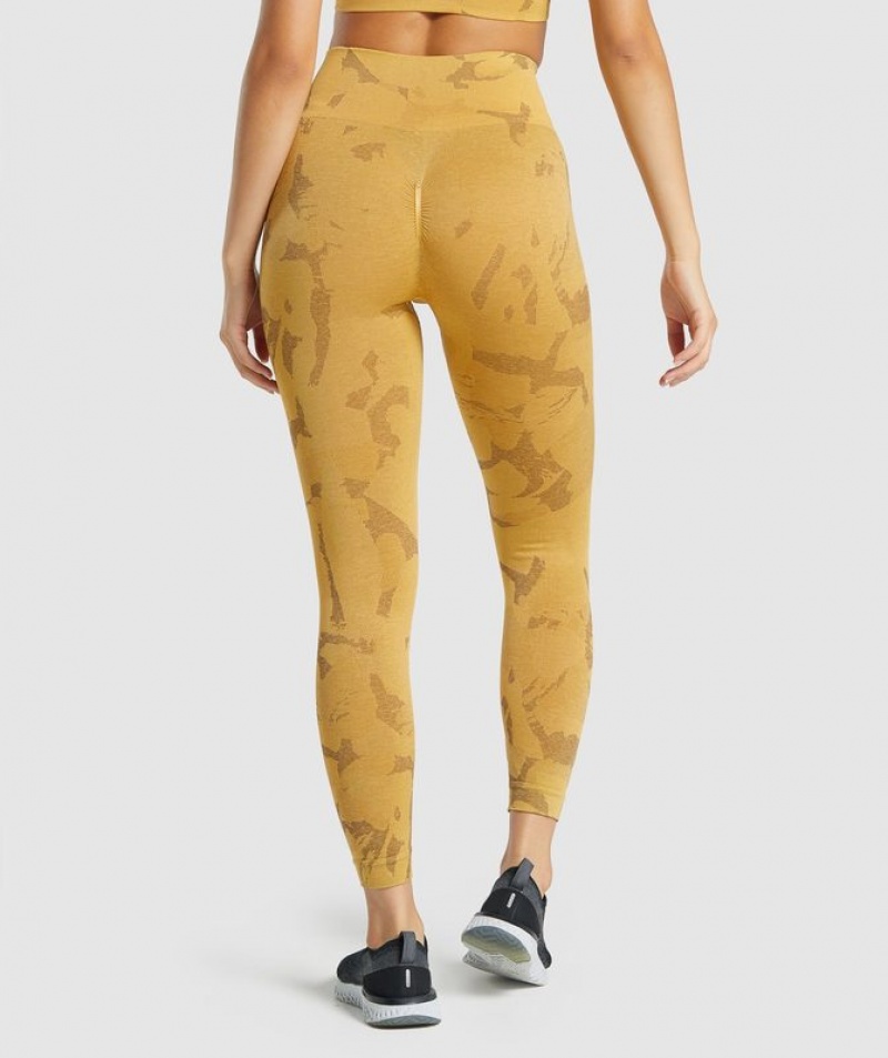 Leggins Gymshark Adapt Camo Seamless Leggings Amarillo | RUXMW8650