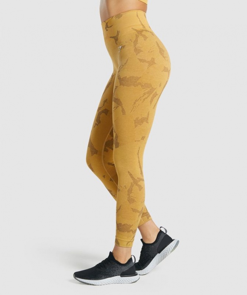 Leggins Gymshark Adapt Camo Seamless Leggings Amarillo | RUXMW8650