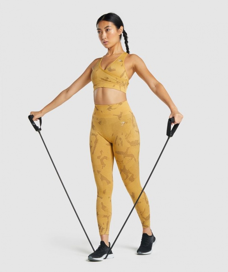 Leggins Gymshark Adapt Camo Seamless Leggings Amarillo | RUXMW8650