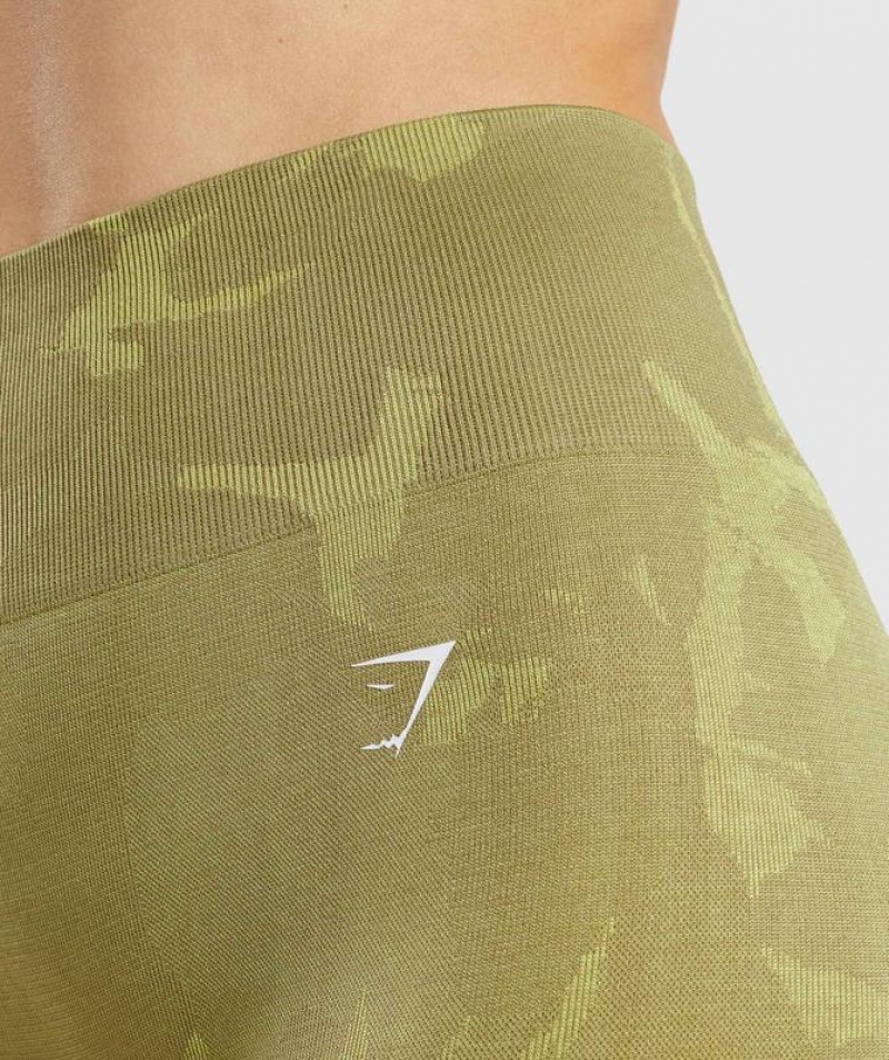 Leggins Gymshark Adapt Camo Seamless Leggings Verde | DMQGY0826