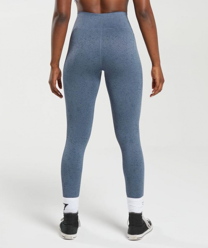 Leggins Gymshark Adapt Fleck Seamless Leggings Azules | WTUHP7861