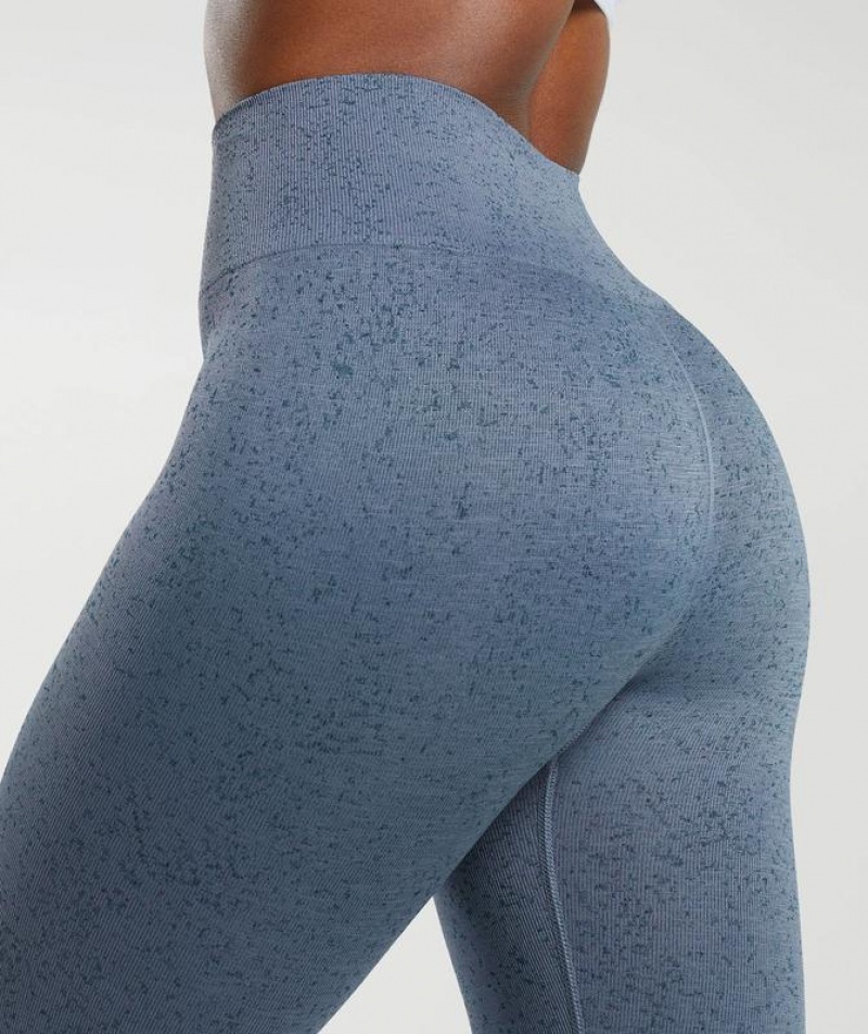 Leggins Gymshark Adapt Fleck Seamless Leggings Azules | WTUHP7861