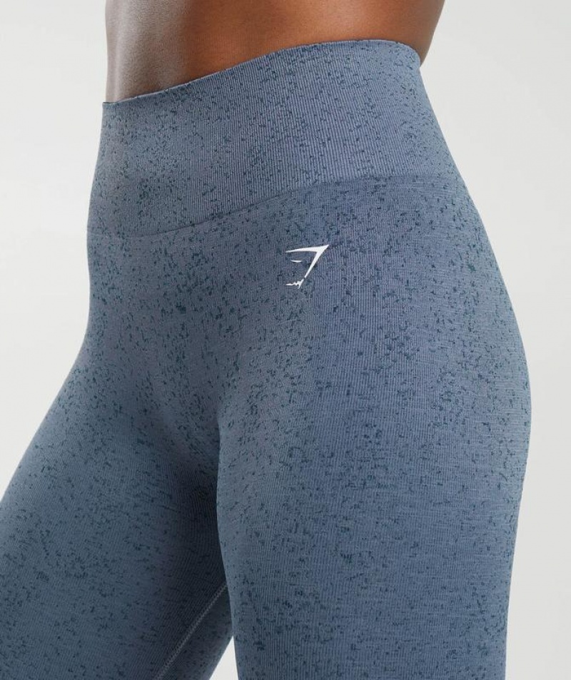 Leggins Gymshark Adapt Fleck Seamless Leggings Azules | WTUHP7861