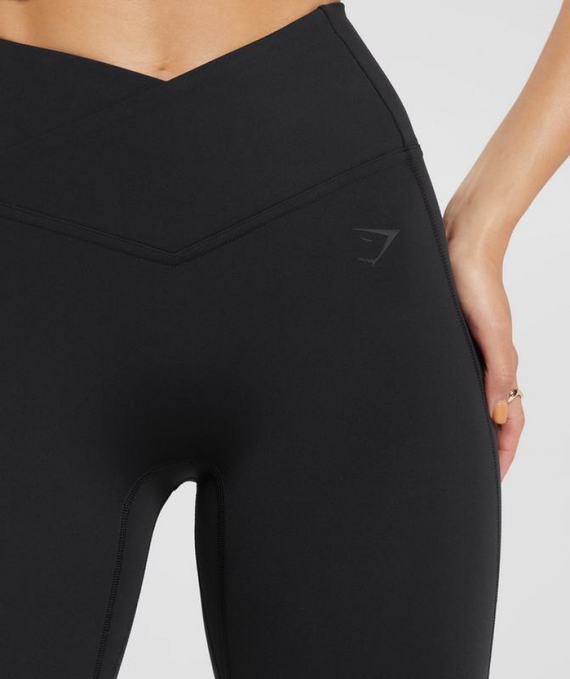 Leggins Gymshark Crossover Flared Leggings Negras | AWYDZ9281