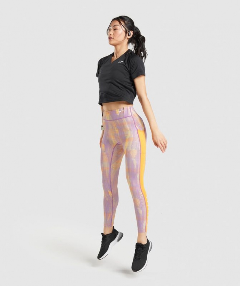 Leggins Gymshark Deporte Leggings Naranjas | KLYOD9526