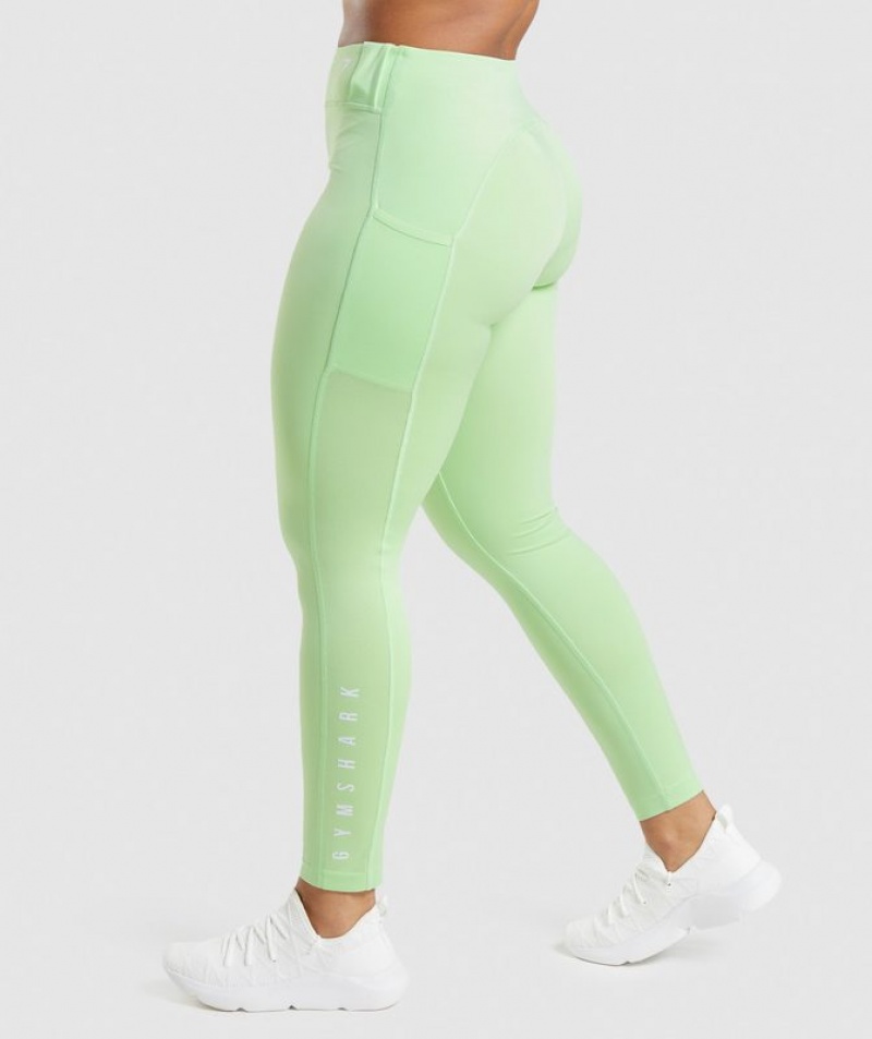 Leggins Gymshark Deporte Leggings Verde | HJWMV5681