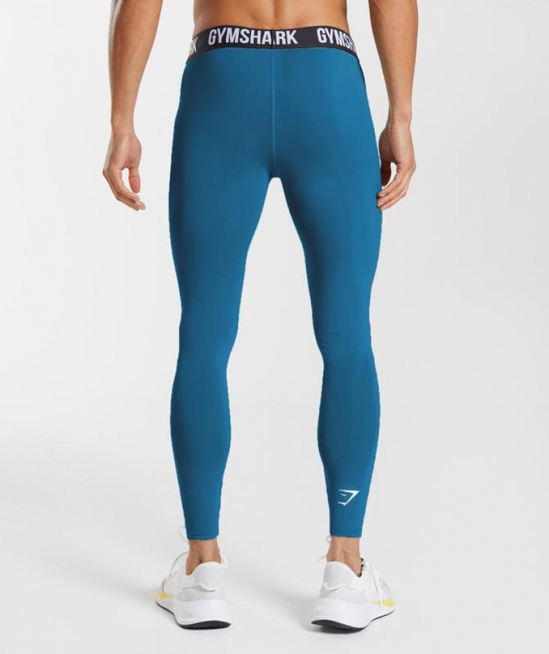 Leggins Gymshark Element Baselayer Legging Azules | ERCLJ5348