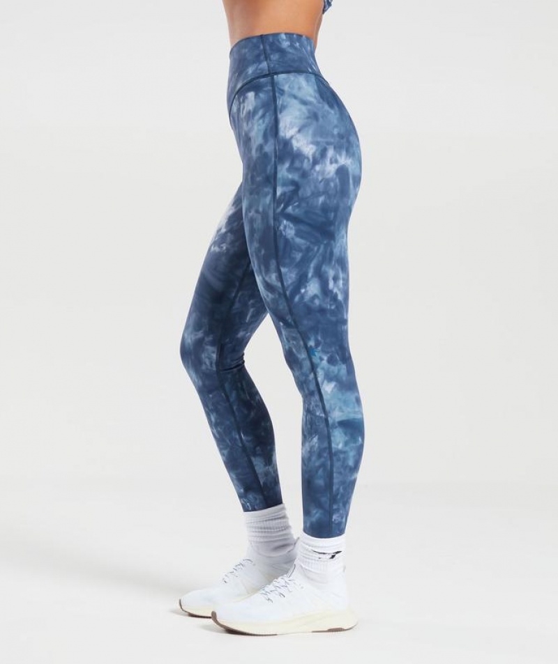 Leggins Gymshark Elevate Leggings Azules | QMYEN8713