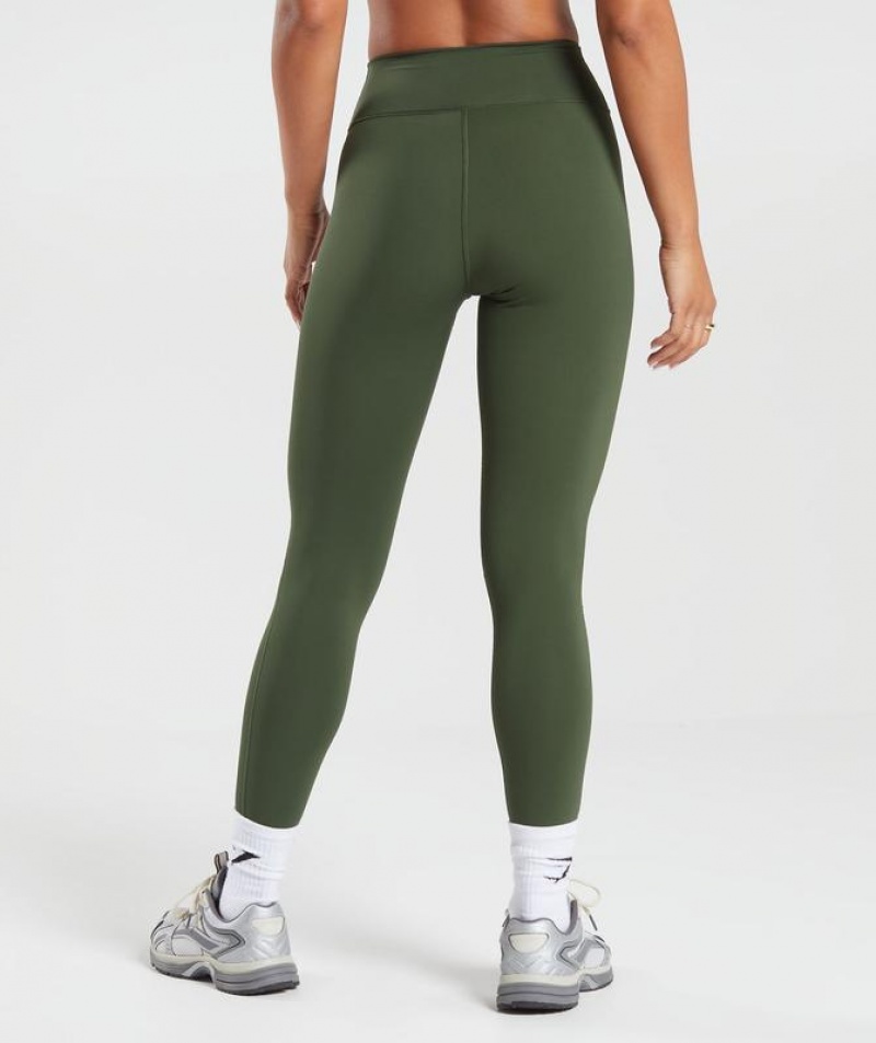 Leggins Gymshark Elevate Leggings Verde Oliva | KIACY4312