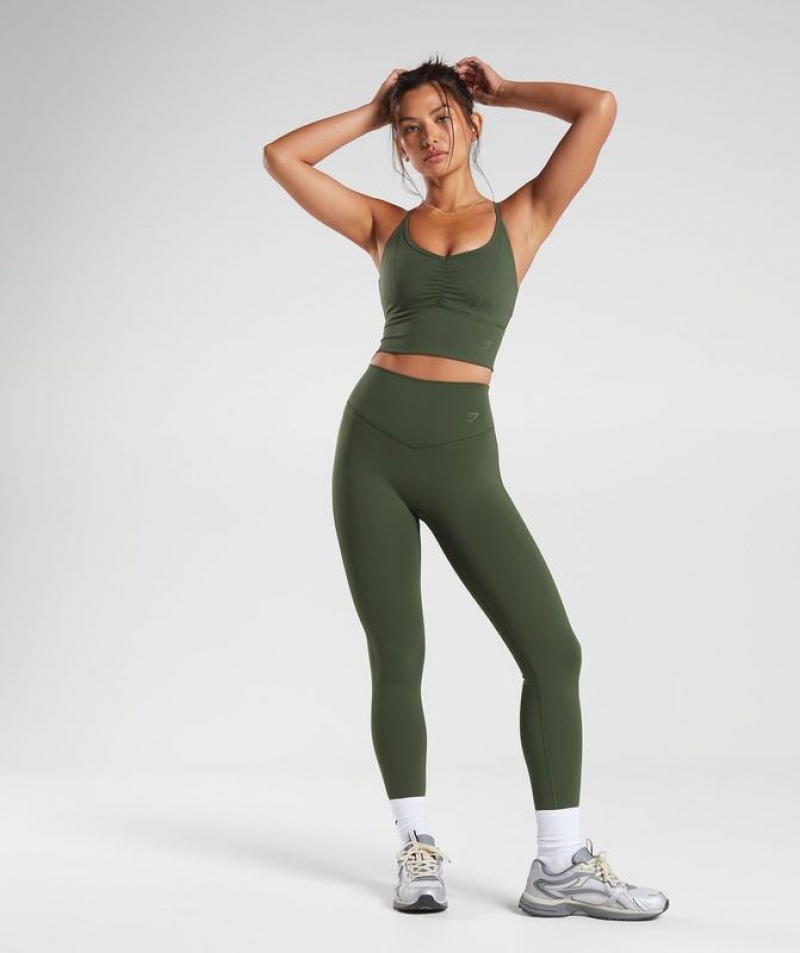 Leggins Gymshark Elevate Leggings Verde Oliva | KIACY4312