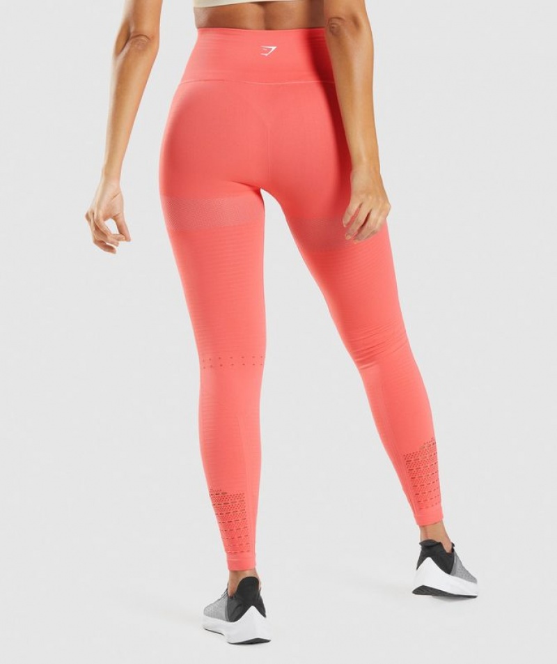 Leggins Gymshark Energy Seamless Leggings Rosas | QIVDO0694