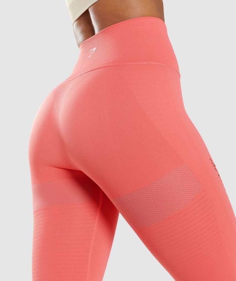 Leggins Gymshark Energy Seamless Leggings Rosas | QIVDO0694