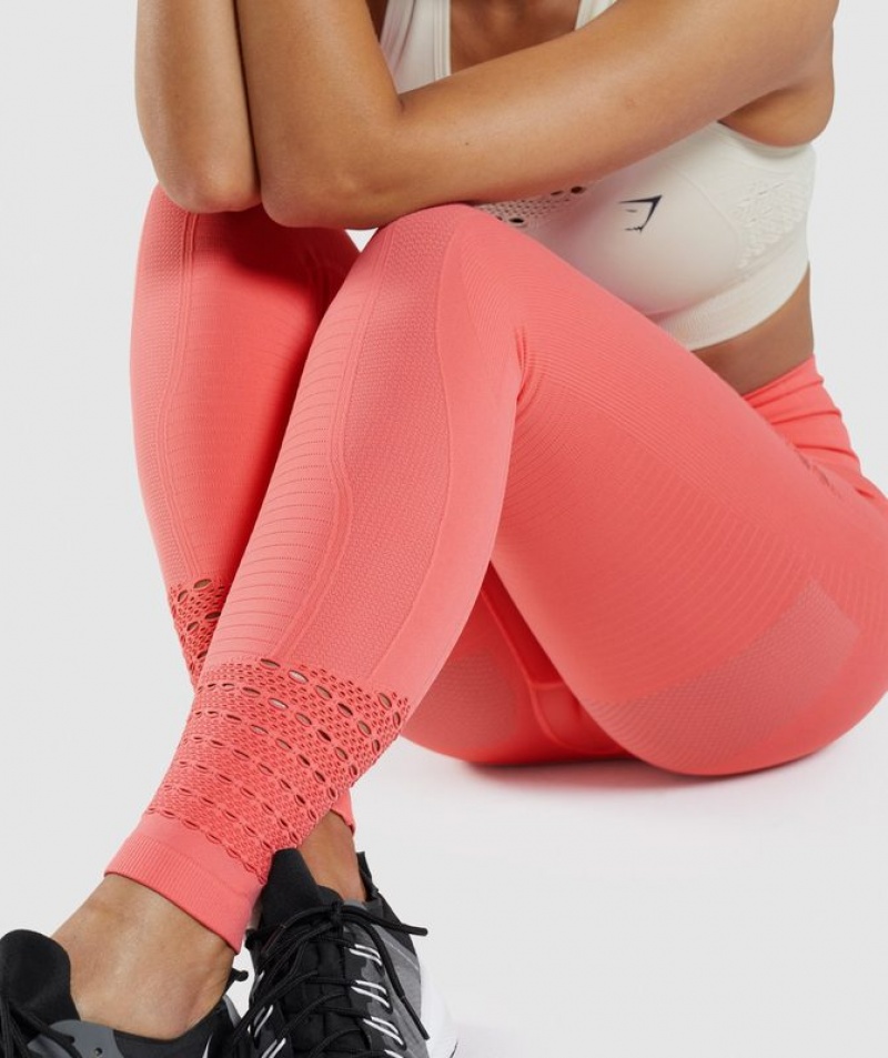 Leggins Gymshark Energy Seamless Leggings Rosas | QIVDO0694