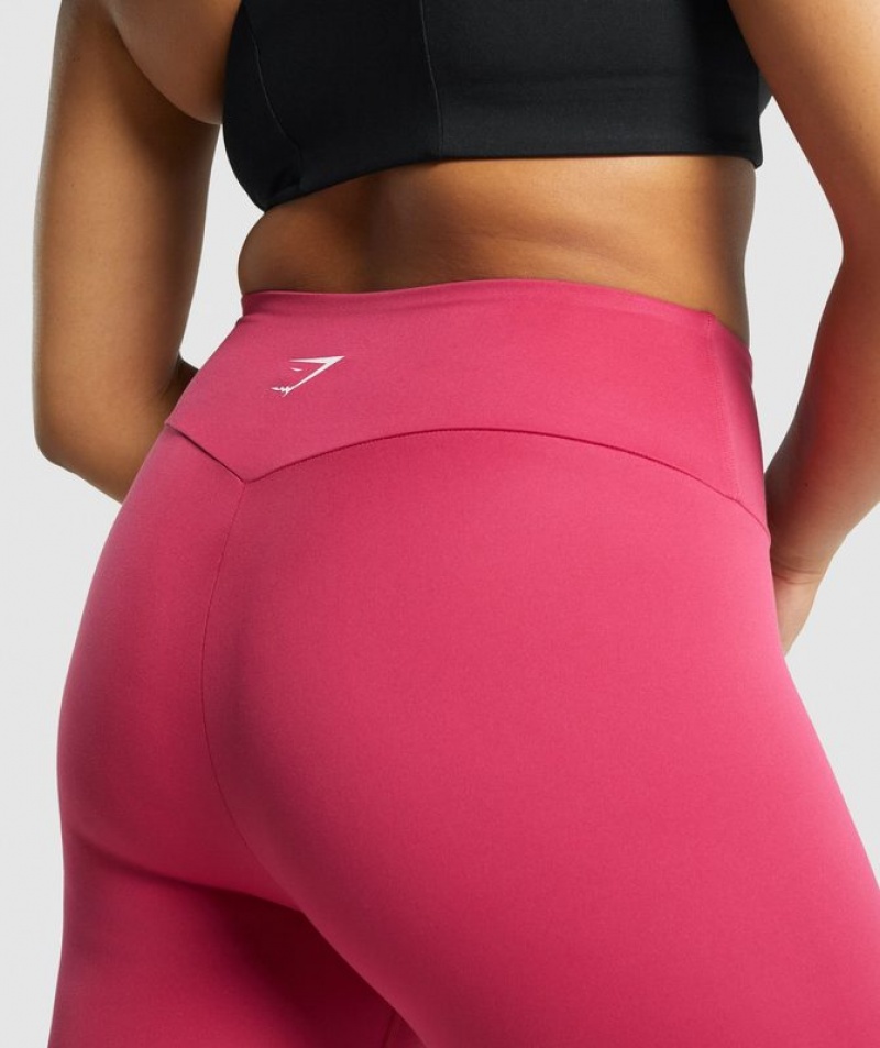 Leggins Gymshark Entrenamiento Cropped Leggings Rosas | MGWAS4152