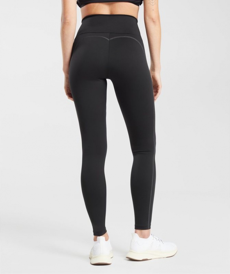 Leggins Gymshark Everyday Contour Leggings Negras | OTBWQ2378