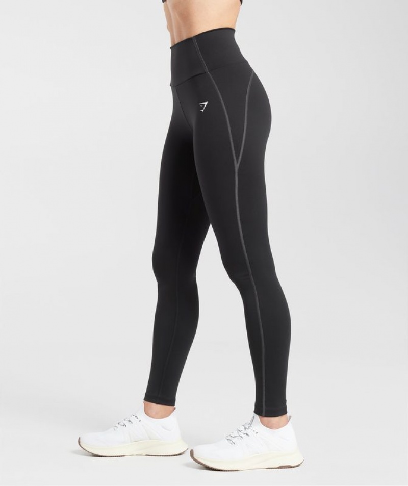 Leggins Gymshark Everyday Contour Leggings Negras | OTBWQ2378