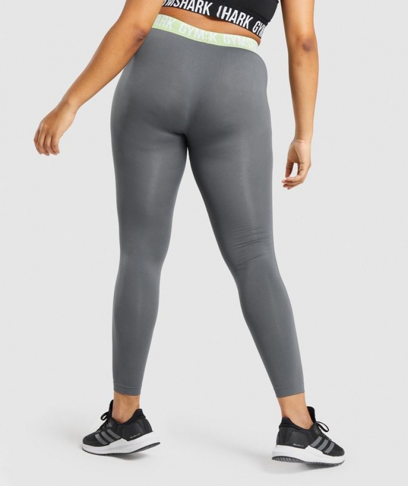 Leggins Gymshark Fit Seamless Leggings Charcoal | PECFM1269