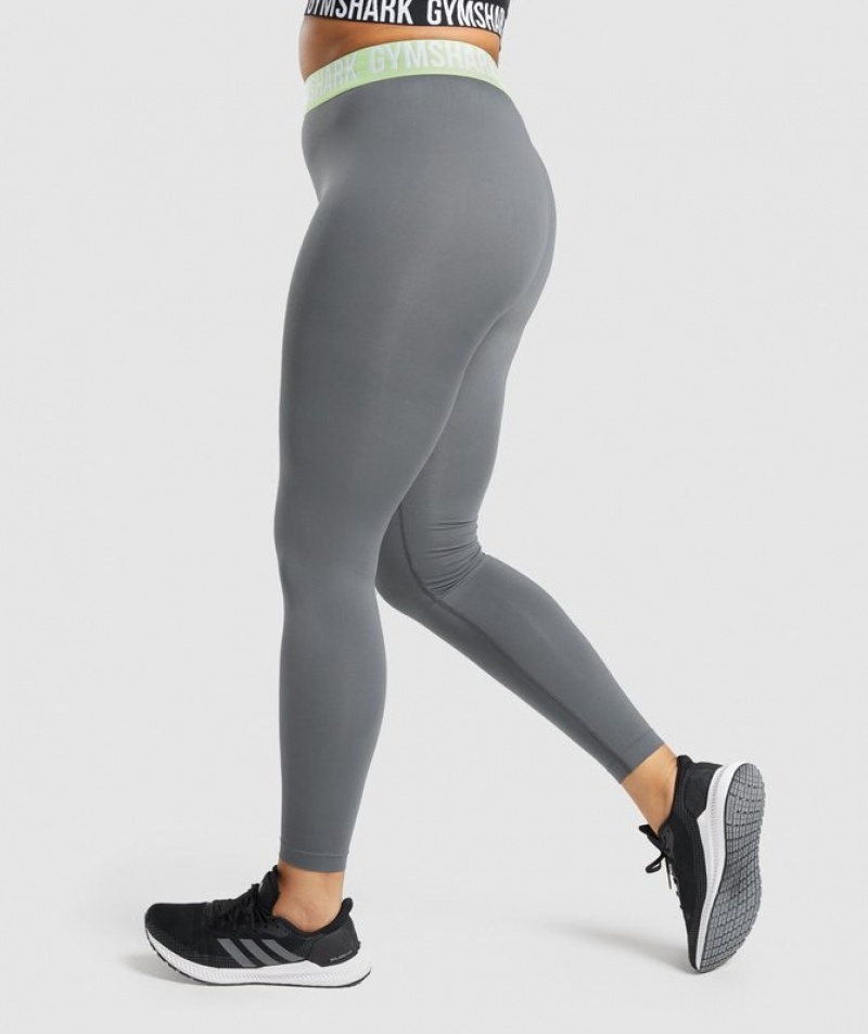 Leggins Gymshark Fit Seamless Leggings Charcoal | PECFM1269